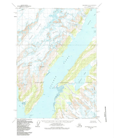 United States Geological Survey Anchorage A-3, AK (1960, 63360-Scale) digital map