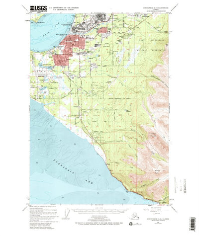 United States Geological Survey Anchorage A-8, AK (1952, 63360-Scale) digital map