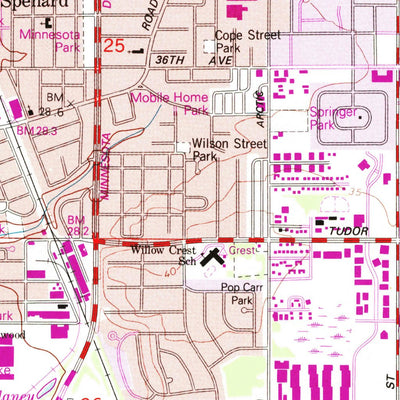 United States Geological Survey Anchorage A-8 NW, AK (1979, 25000-Scale) digital map