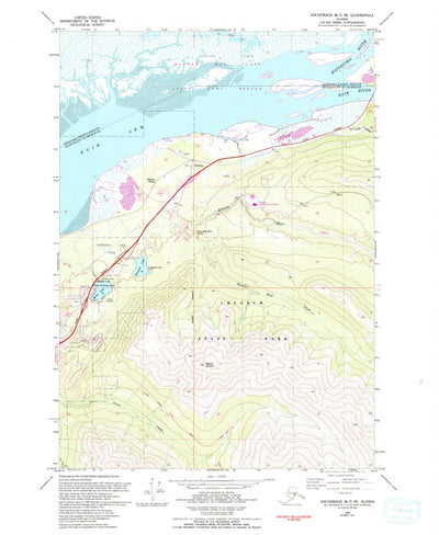 United States Geological Survey Anchorage B-7 NE, AK (1979, 25000-Scale) digital map
