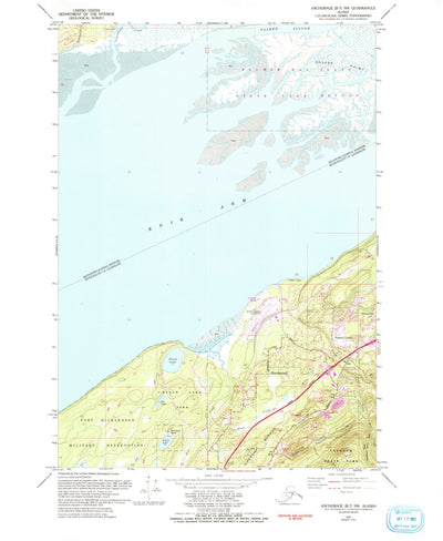 United States Geological Survey Anchorage B-7 NW, AK (1979, 25000-Scale) digital map