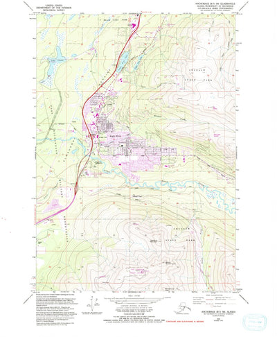 United States Geological Survey Anchorage B-7 SW, AK (1979, 25000-Scale) digital map