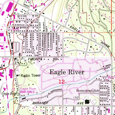 United States Geological Survey Anchorage B-7 SW, AK (1979, 25000-Scale) digital map