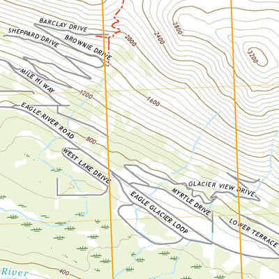 United States Geological Survey Anchorage B-7 SW, AK (2021, 25000-Scale) digital map