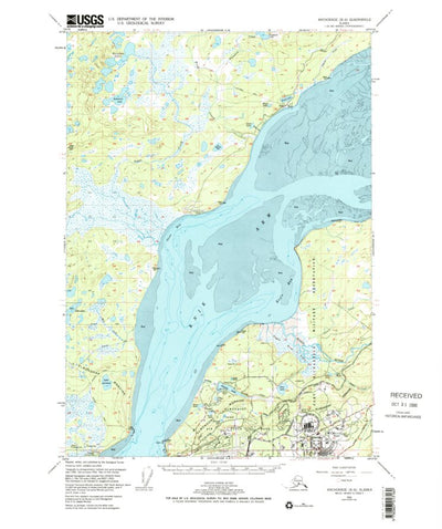 United States Geological Survey Anchorage B-8, AK (1965, 63360-Scale) digital map