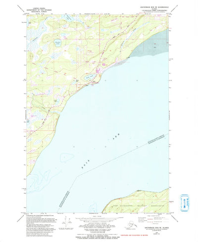 United States Geological Survey Anchorage B-8 NE, AK (1979, 25000-Scale) digital map