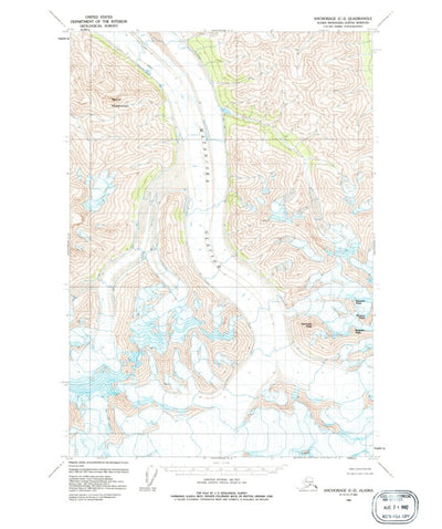 United States Geological Survey Anchorage C-2, AK (1960, 63360-Scale) digital map