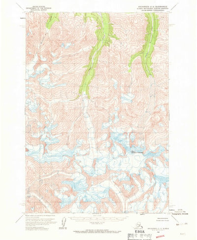 United States Geological Survey Anchorage C-3, AK (1960, 63360-Scale) digital map