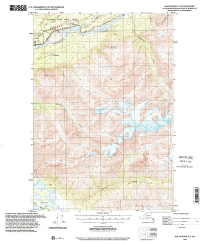 United States Geological Survey Anchorage C-5, AK (1994, 63360-Scale) digital map