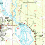 United States Geological Survey Anchorage C-6, AK (1951, 63360-Scale) digital map