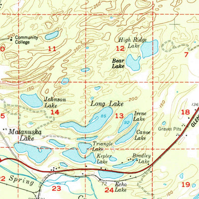 United States Geological Survey Anchorage C-6, AK (1951, 63360-Scale) digital map
