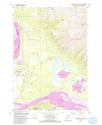 United States Geological Survey Anchorage C-6 SE, AK (1979, 25000-Scale) digital map