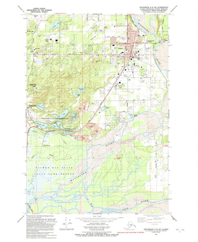 United States Geological Survey Anchorage C-6 SW, AK (1992, 25000-Scale) digital map