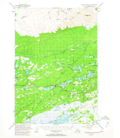 United States Geological Survey Anchorage C-7, AK (1950, 63360-Scale) digital map
