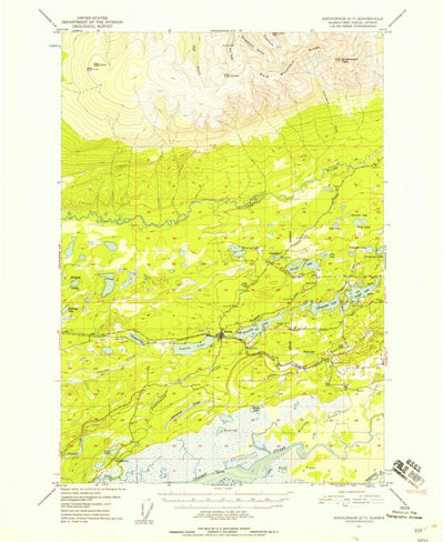 United States Geological Survey Anchorage C-7, AK (1951, 63360-Scale) digital map