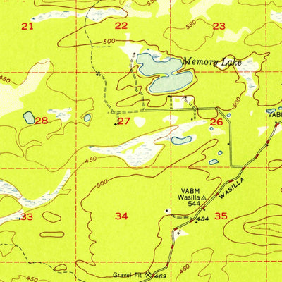 United States Geological Survey Anchorage C-7, AK (1951, 63360-Scale) digital map