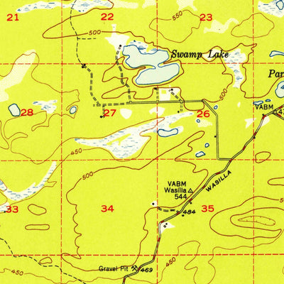 United States Geological Survey Anchorage C-7, AK (1952, 63360-Scale) digital map