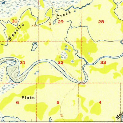 United States Geological Survey Anchorage C-7, AK (1952, 63360-Scale) digital map