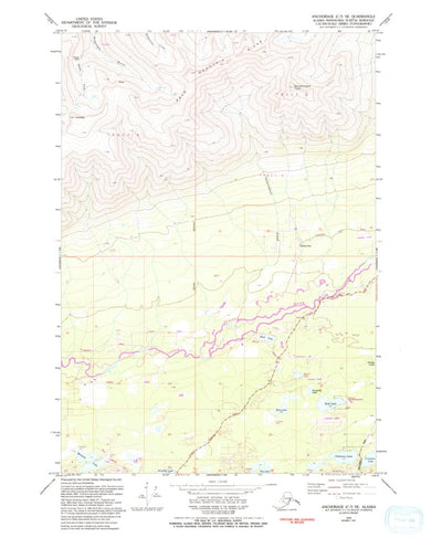 United States Geological Survey Anchorage C-7 NE, AK (1979, 25000-Scale) digital map