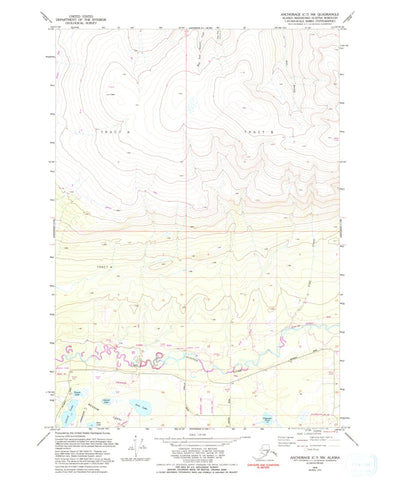 United States Geological Survey Anchorage C-7 NW, AK (1979, 25000-Scale) digital map