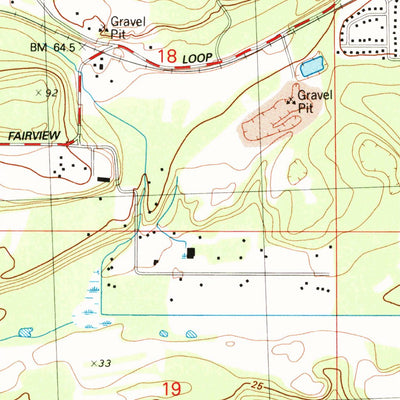 United States Geological Survey Anchorage C-7 SE, AK (1992, 25000-Scale) digital map