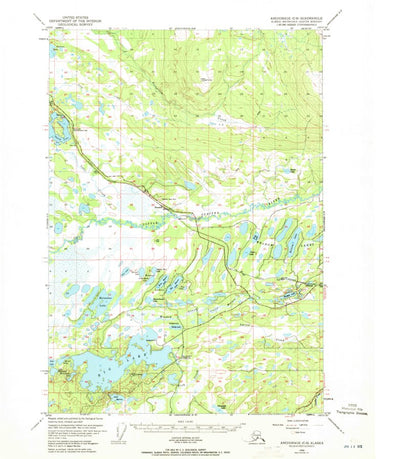 United States Geological Survey Anchorage C-8, AK (1950, 63360-Scale) digital map