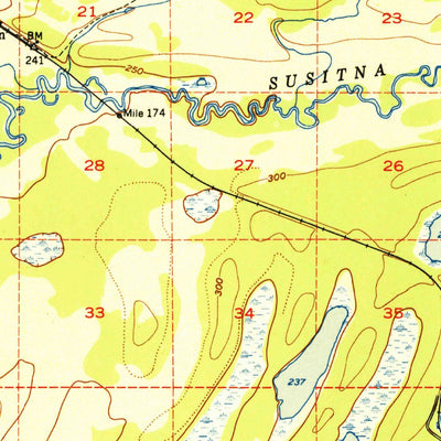 United States Geological Survey Anchorage C-8, AK (1952, 63360-Scale) digital map