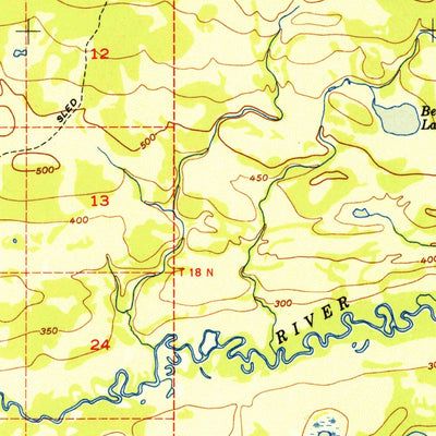 United States Geological Survey Anchorage C-8, AK (1952, 63360-Scale) digital map
