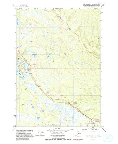 United States Geological Survey Anchorage C-8 NW, AK (1979, 25000-Scale) digital map