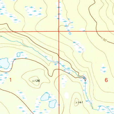 United States Geological Survey Anchorage C-8 NW, AK (1979, 25000-Scale) digital map