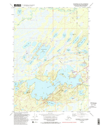 United States Geological Survey Anchorage C-8 SW, AK (1979, 25000-Scale) digital map