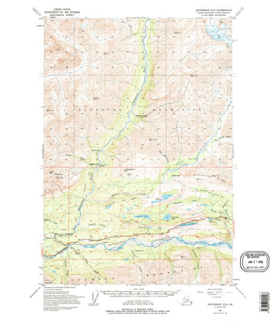 United States Geological Survey Anchorage D-4, AK (1948, 63360-Scale) digital map