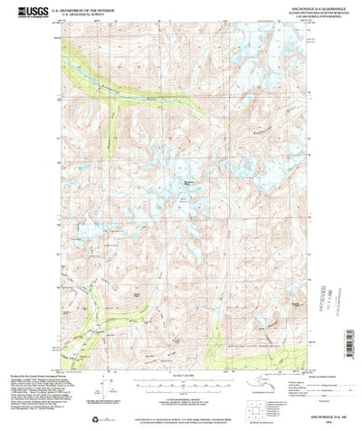 United States Geological Survey Anchorage D-6, AK (1994, 63360-Scale) digital map