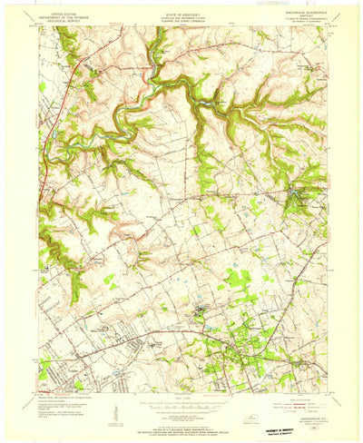 United States Geological Survey Anchorage, KY (1955, 24000-Scale) digital map