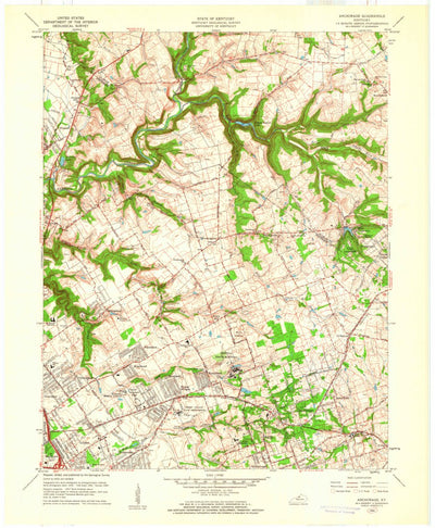 United States Geological Survey Anchorage, KY (1960, 24000-Scale) digital map