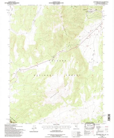 United States Geological Survey Anchorite Hills, NV-CA (1994, 24000-Scale) digital map