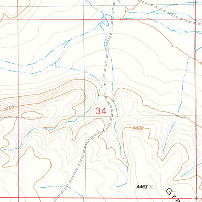United States Geological Survey Ancient Lake Well, OR (1981, 24000-Scale) digital map