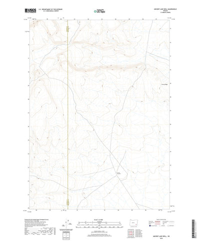 United States Geological Survey Ancient Lake Well, OR (2020, 24000-Scale) digital map