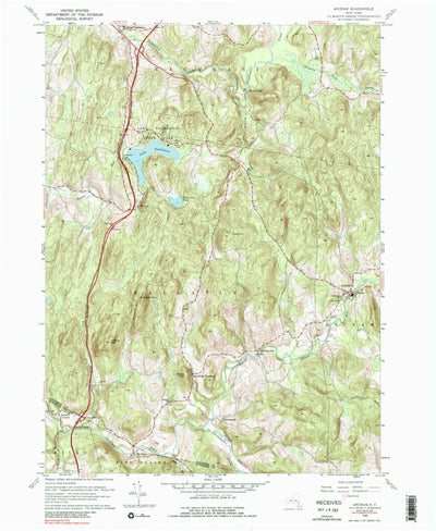 United States Geological Survey Ancram, NY (1960, 24000-Scale) digital map