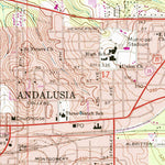 United States Geological Survey Andalusia, AL (1971, 24000-Scale) digital map