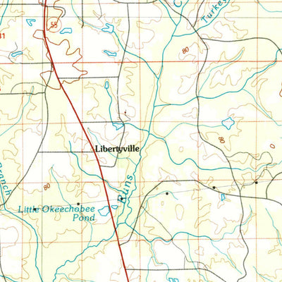 United States Geological Survey Andalusia, AL (1986, 100000-Scale) digital map