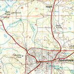 United States Geological Survey Andalusia, AL (1986, 100000-Scale) digital map