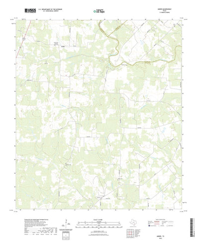 United States Geological Survey Ander, TX (2022, 24000-Scale) digital map