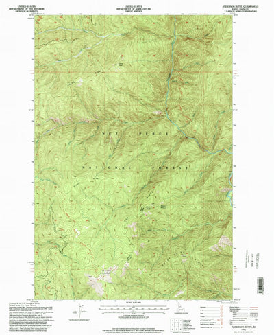 United States Geological Survey Anderson Butte, ID (1995, 24000-Scale) digital map