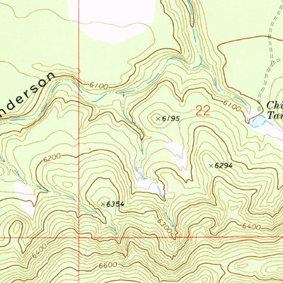United States Geological Survey Anderson Canyon, AZ (1968, 24000-Scale) digital map