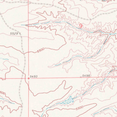 United States Geological Survey Anderson Draw, WY (1968, 24000-Scale) digital map