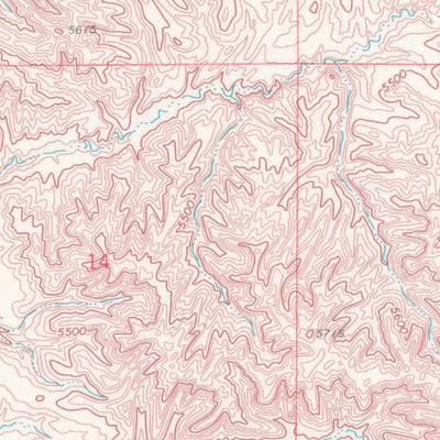 United States Geological Survey Anderson Draw, WY (1968, 24000-Scale) digital map