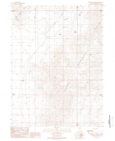United States Geological Survey Anderson Gardens, NV (1988, 24000-Scale) digital map