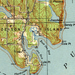 United States Geological Survey Anderson Island, WA (1940, 62500-Scale) digital map