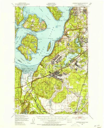 United States Geological Survey Anderson Island, WA (1948, 62500-Scale) digital map